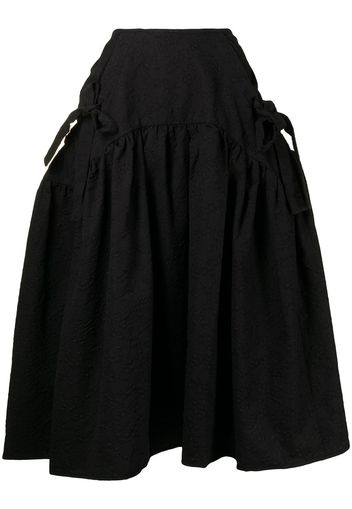 Cecilie Bahnsen Justice bow-detail full skirt - Nero