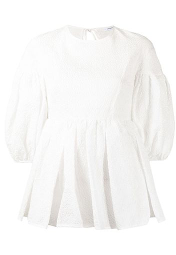 Cecilie Bahnsen Blusa Jerry con maniche a palloncino - Bianco