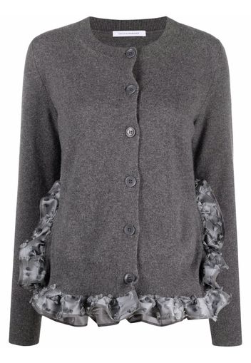 Cecilie Bahnsen Cardigan Harriet con ruches - Nero