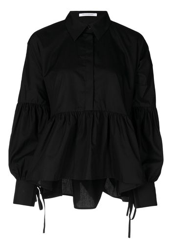 Cecilie Bahnsen Camicia con ruches - Nero