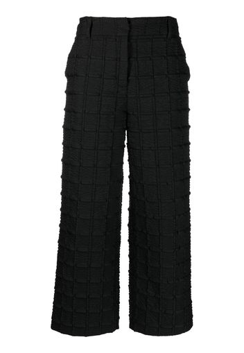 Cecilie Bahnsen Pantaloni crop Jaylee con vita media - Nero