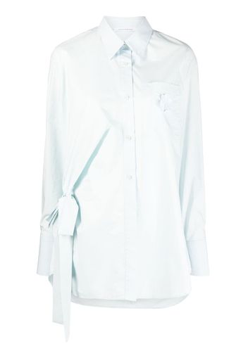 Cecilie Bahnsen Camicia Fenet con applicazione a fiori - Blu