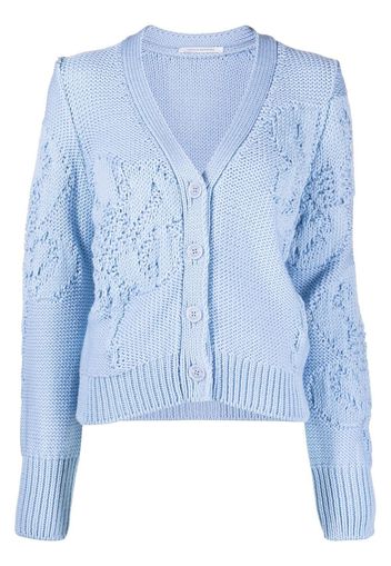 Cecilie Bahnsen Cardigan con scollo a V Irma - Blu