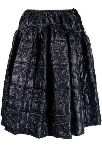 Cecilie Bahnsen padded A-line skirt - Blu