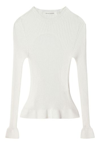 Cecilie Bahnsen Jayla knitted top - Bianco