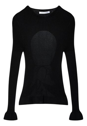 Cecilie Bahnsen Jayla knitted top - Nero