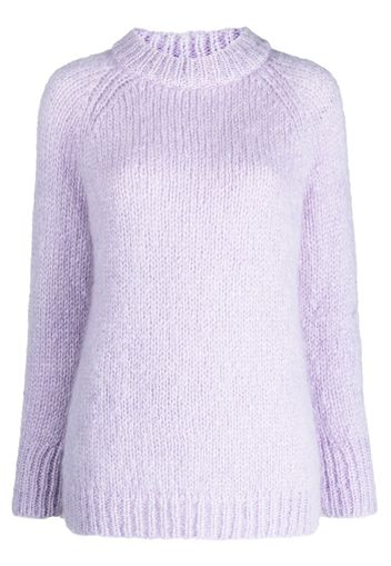 Cecilie Bahnsen Indira knitted crew-neck jumper - 187 LAVENDER