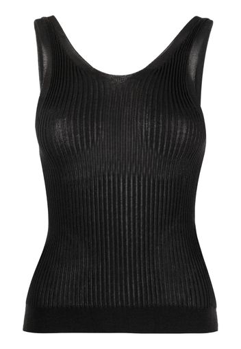 Cecilie Bahnsen tie-fastening sleeveless dress - Nero