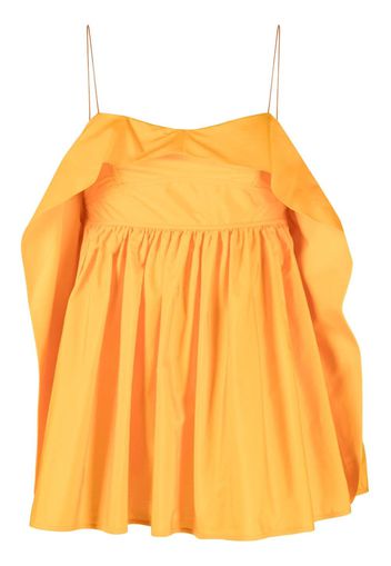 Cecilie Bahnsen Sunday ruffled organic-cotton top - Arancione