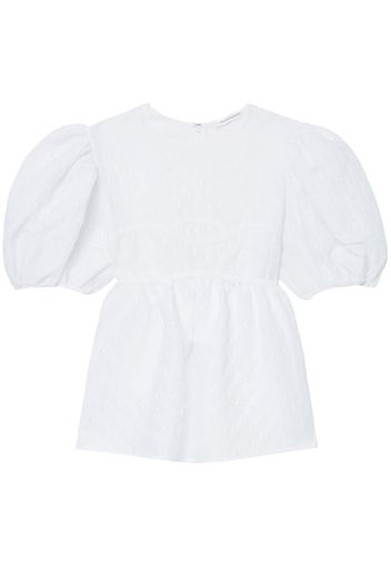 Cecilie Bahnsen Summer puff-sleeve blouse - Bianco