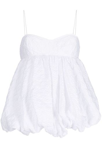 Cecilie Bahnsen Shea balloon top - Bianco