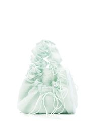 Cecilie Bahnsen Fryd ruffled pouch - Verde