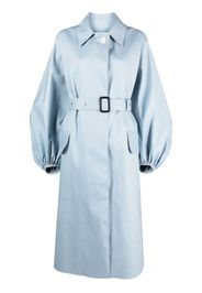 Cecilie Bahnsen single-breasted belted-waist coat - Blu