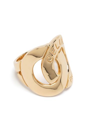 Céline Pre-Owned Anello Interlocking in oro giallo 18kt