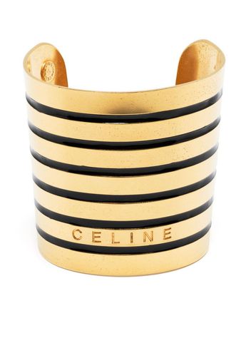 Céline Pre-Owned 2000s enamel detailing cuff - Oro