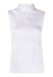 Céline Pre-Owned Top smanicato patchwork Pre-owned - Bianco