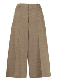 Céline Pre-Owned 2019 pre-owned check-print wool culottes - Marrone