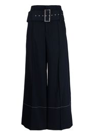 Céline Pre-Owned Pantaloni a gamba ampia - Blu