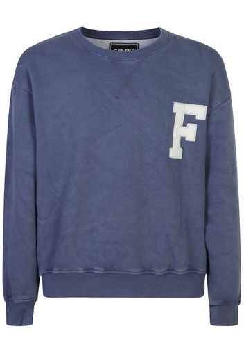 Cenere GB appliqué sweatshirt - Blu