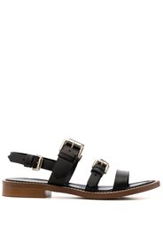 Cenere GB open-toe leather sandals - Nero