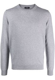 Cenere GB fine-knit crew-neck jumper - Grigio