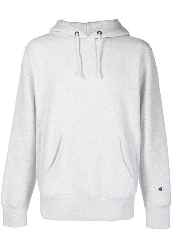 Champion logo-patch pullover hoodie - Grigio