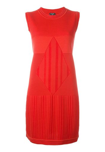 Chanel Pre-Owned sleeveless knit dress - Rosso