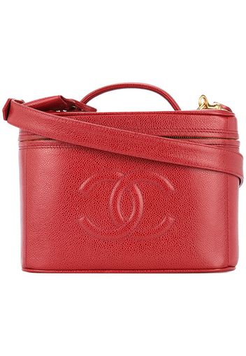 CHANEL Pre-Owned short cosmetic logo tote - Rosso