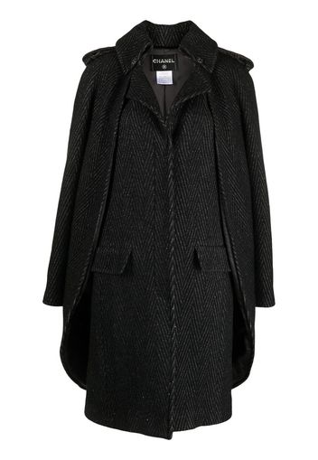 Chanel Pre-Owned Cappotto oversize 2008 - Nero