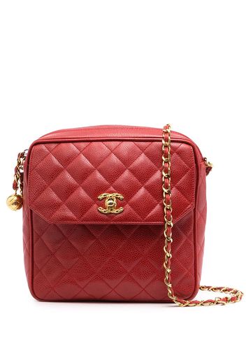 Chanel Pre-Owned Borsa a spalla CC trapuntata 1992 - Rosso