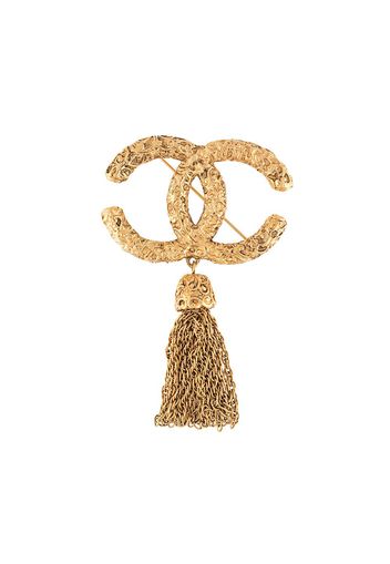 Chanel Pre-Owned Spilla CC con nappa - Oro