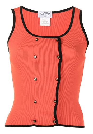 Chanel Pre-Owned Top smanicato 1995 - Rosso