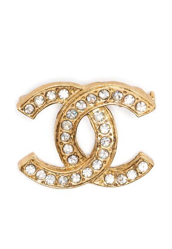 Chanel Pre-Owned Spilla con strass - Oro