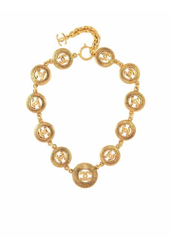 Chanel Pre-Owned Collana con logo anni '80 - Oro