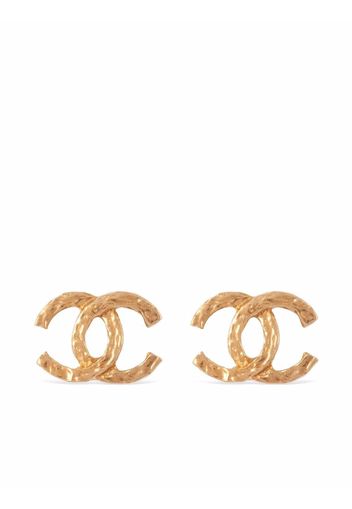 Chanel Pre-Owned Orecchini a clip CC anni '80 - Oro