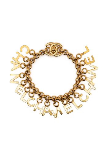 Chanel Pre-Owned Bracciale con logo CC 1996 - Oro