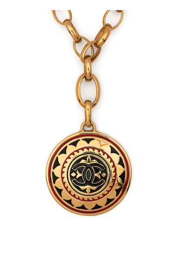 Chanel Pre-Owned Collana con pendente CC - Oro