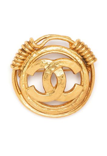 Chanel Pre-Owned Spilla 1994 CC con logo - Oro