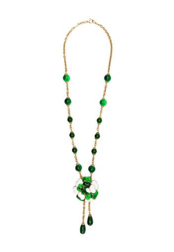 Chanel Pre-Owned Collana Camélia con ciondolo - Verde