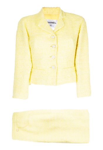 Chanel Pre-Owned Tailleur monopetto in tweed 2010 - YELLOW