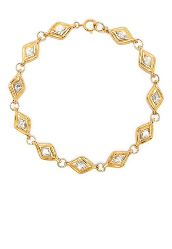 Chanel Pre-Owned Choker con strass - Oro