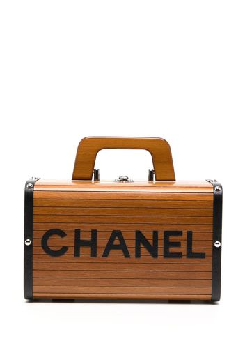 CHANEL Pre-Owned Borsa a mano Vanity CC in legno Pre-owned 1995 - Marrone