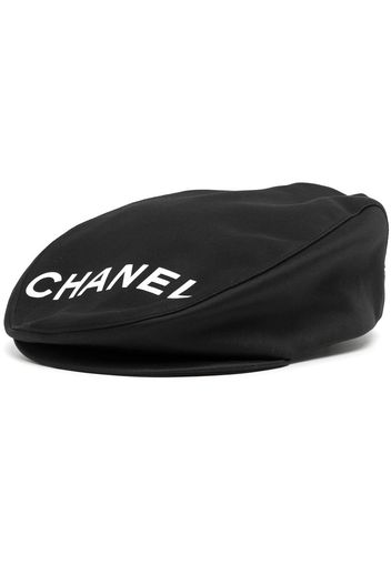 Chanel Pre-Owned 2000s logo newspaper boy hat - Nero