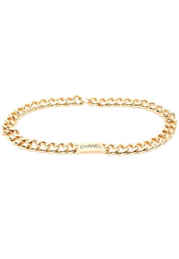 CHANEL Pre-Owned Cintura con placca logo Pre-owned anni '90-2000 - Oro