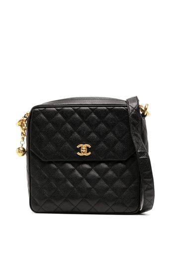 CHANEL Pre-Owned 1992 diamond-quilted crossbody bag - Nero