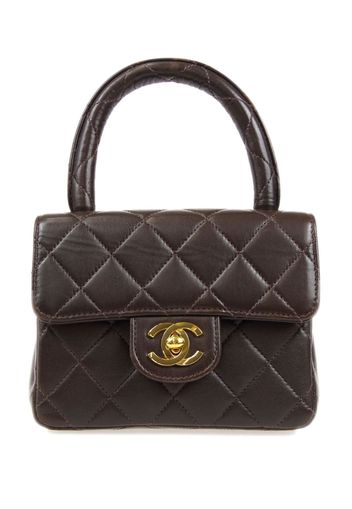 CHANEL Pre-Owned Borsa a mano Classic Flap mini anni '90-2000 - Marrone