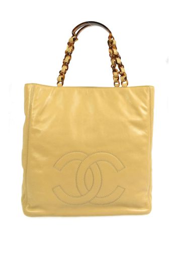 CHANEL Pre-Owned Borsa tote con catena CC Pre-owned 1998 - Giallo