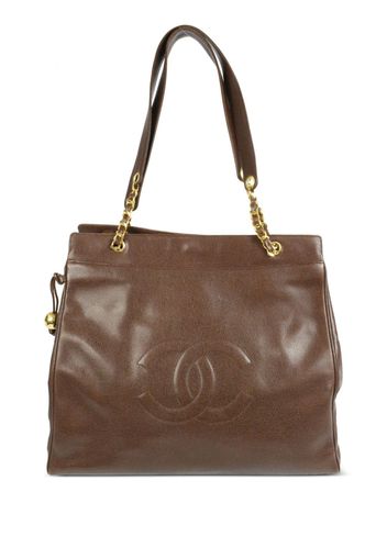 CHANEL Pre-Owned Borsa tote CC 1995 - Marrone