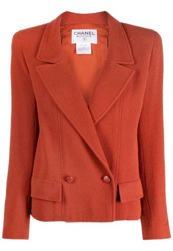 CHANEL Pre-Owned Blazer doppiopetto corto Pre-owned 1998 - Rosso