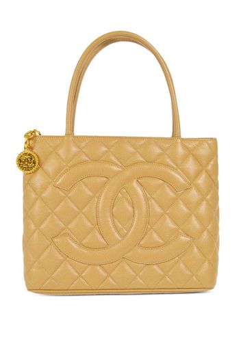 CHANEL Pre-Owned Borsa tote Medallion 2002 - Toni neutri